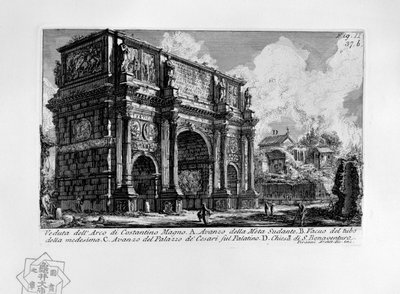 Konstantinsbogen und Meta Sudans (Rom) von Giovanni Battista Piranesi